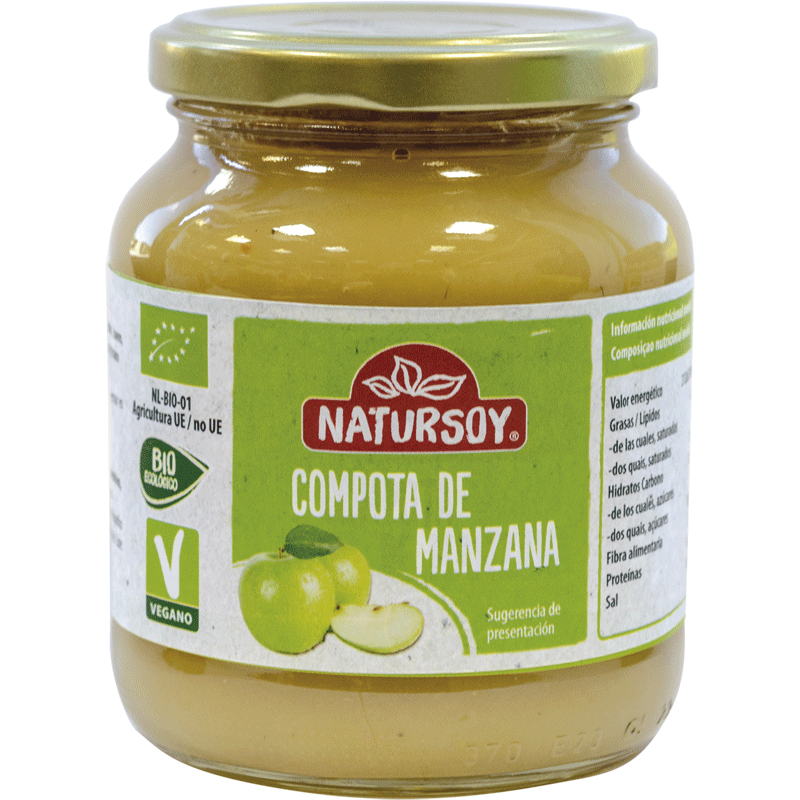 Natursoy compota poma 370 gr 