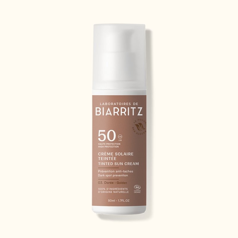 BIARRITZ Crema solar facial daurat SPF50 2025-50 ml